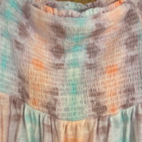 Torrid Knit Off The Shoulder Bell Sleeve Multi Tie Dye Babydoll - Size 1x - NWT - Picture 4 of 6